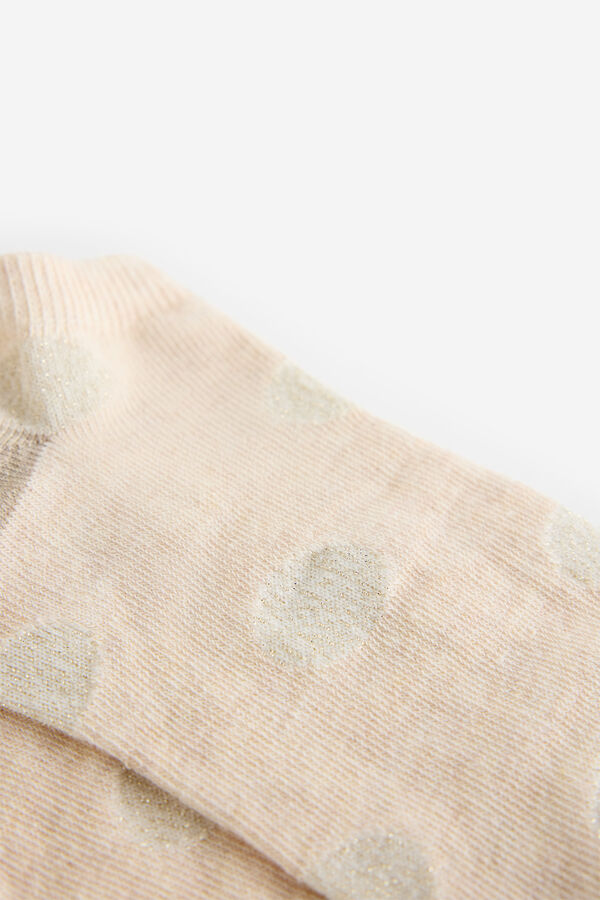 Milano Calcetines cortos lunares lurex Beige