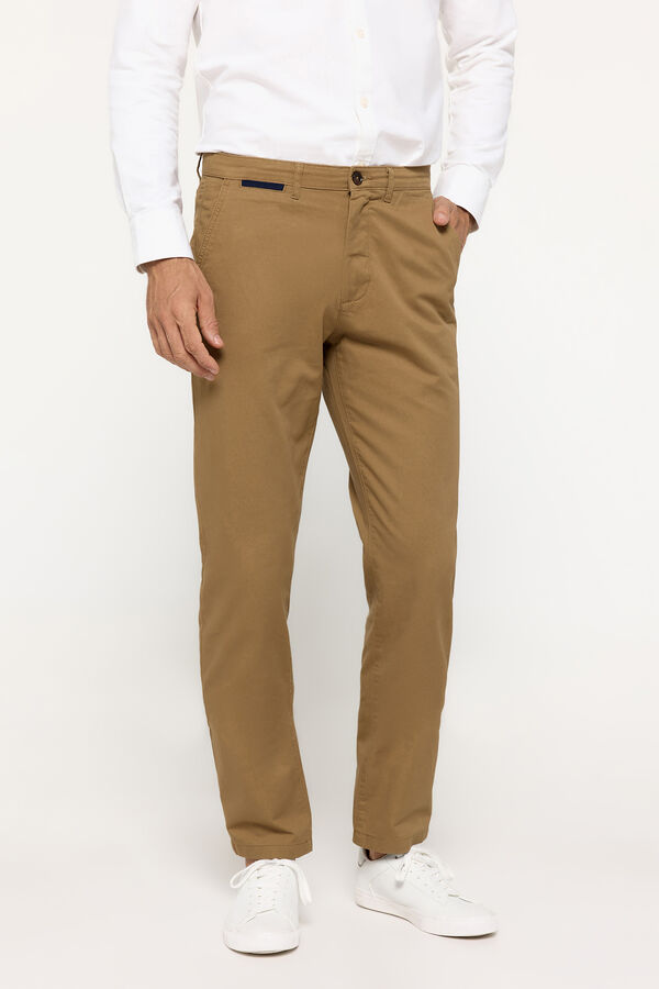 Fifty Outlet Pantalón chino liso Gris