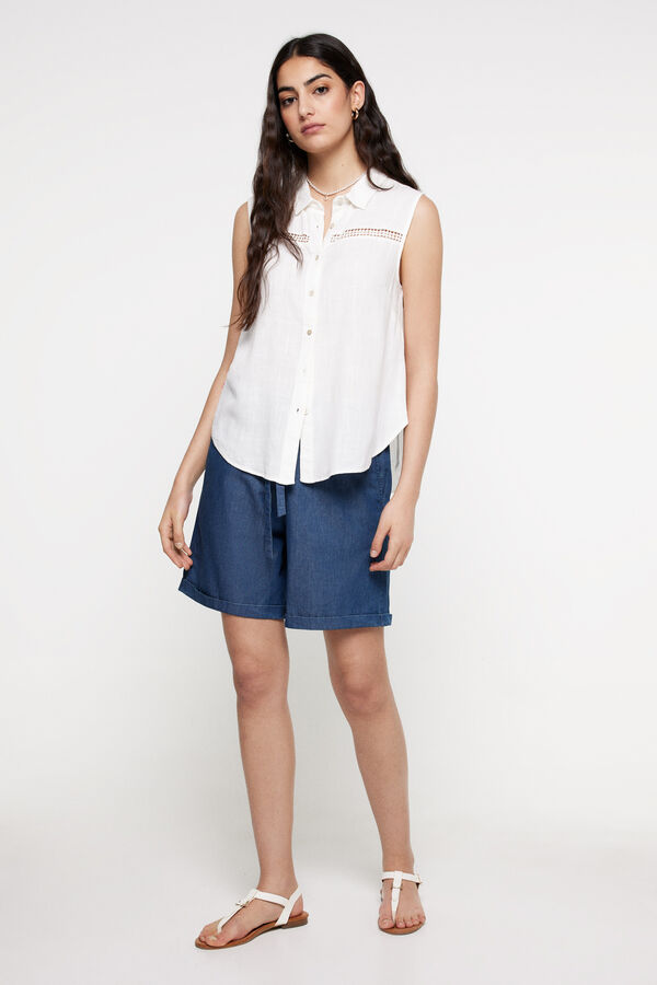 Milano Bermudas light denim. Azul