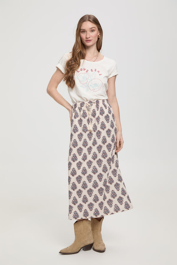 Milano Camiseta manga corta estampada Blanco