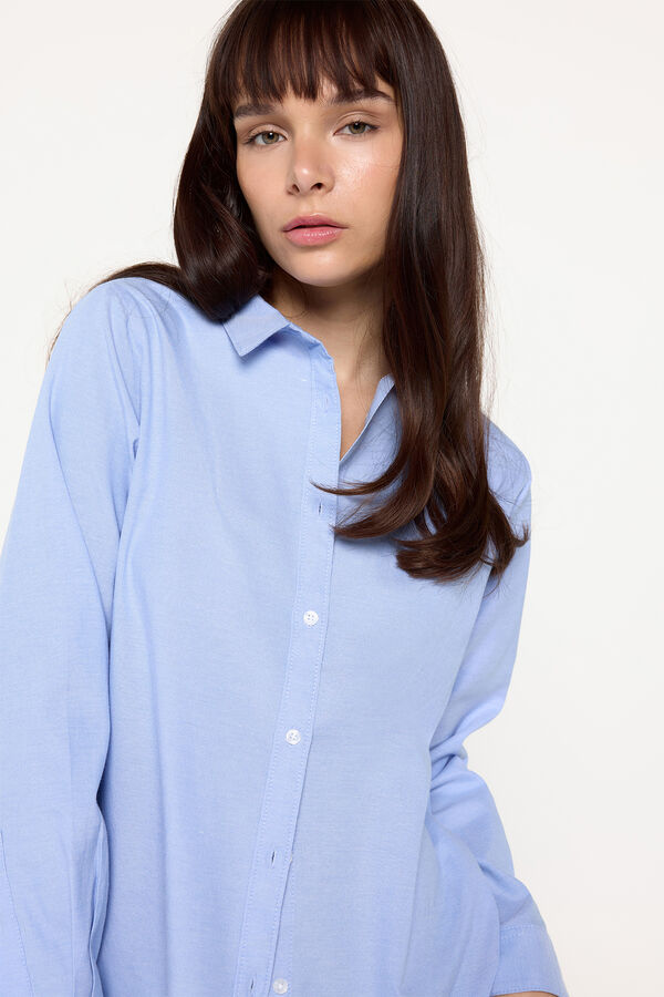 Milano Camisa B&aacute;sica Azul