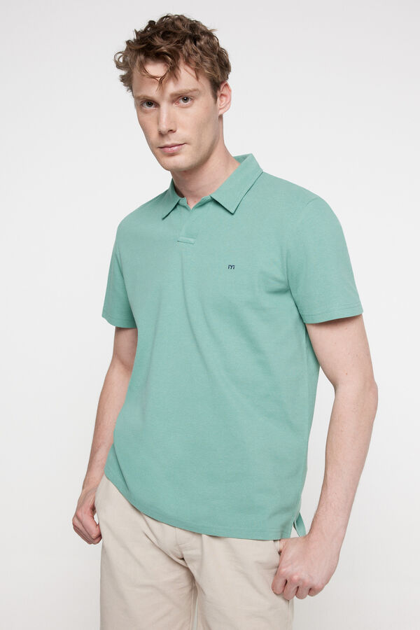 Fifty Outlet Polo cuello abierto Verde