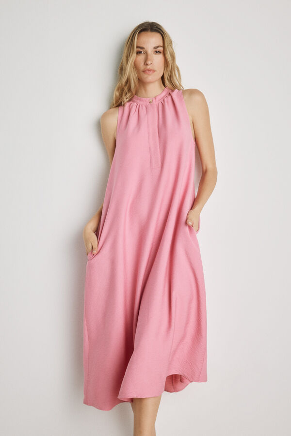 Milano Vestido halter Rosa