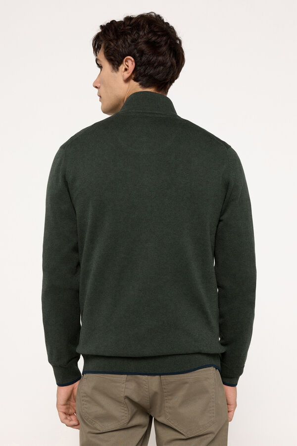 Fifty Outlet Chaqueta tejido cierre Verde