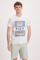 Fifty Outlet Camiseta Estampada Blanco