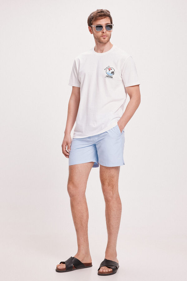 Fifty Outlet Camiseta Estampada Blanco