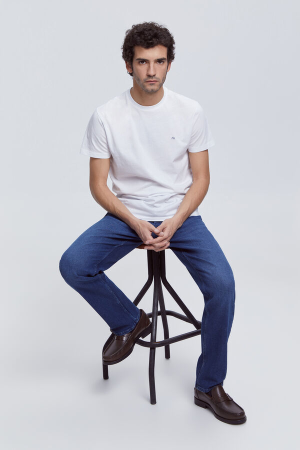 Fifty Outlet Playera básica 100% algodón BCI Blanco