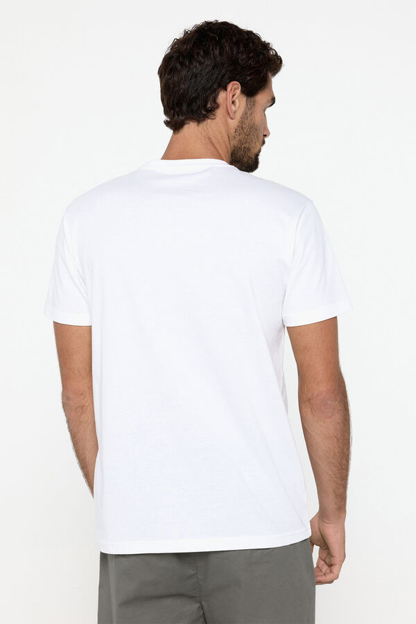 Milano Playera manga corta. 100% algod&oacute;n. Blanco