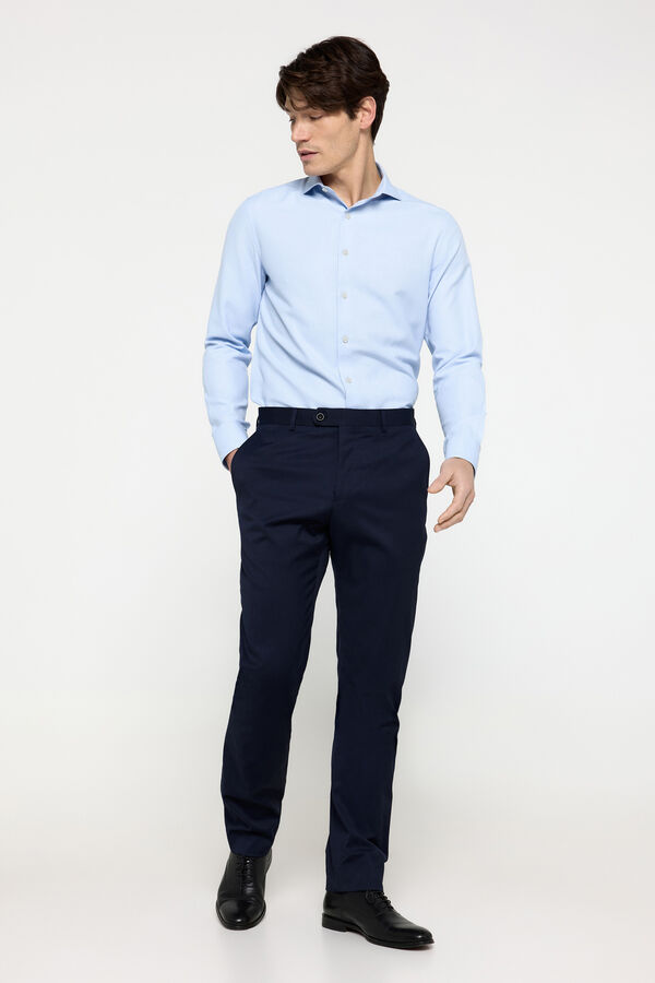 Fifty Outlet Camisa vestir estructura milano Azul