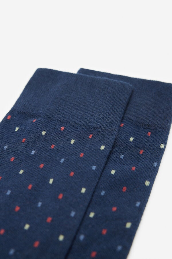 Fifty Outlet Calcetines Jacquard Algodón Navy