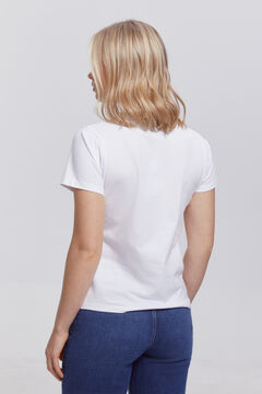 Fifty Outlet Camiseta heavy cotton botones Blanco