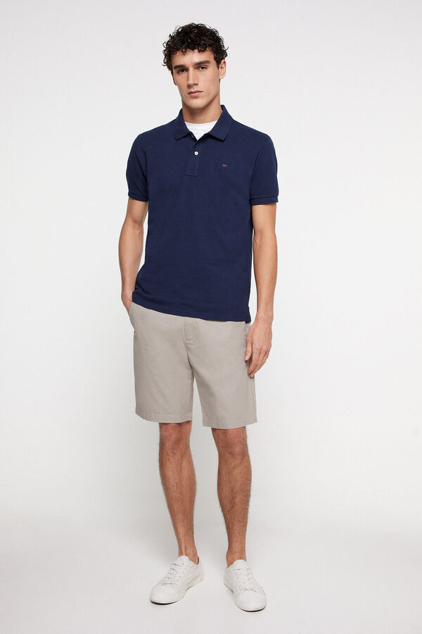 Fifty Outlet Polo basico algodon Milano Navy