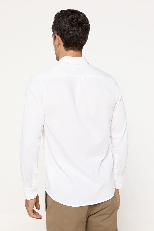 Fifty Outlet Camisa sport estructura Blanco