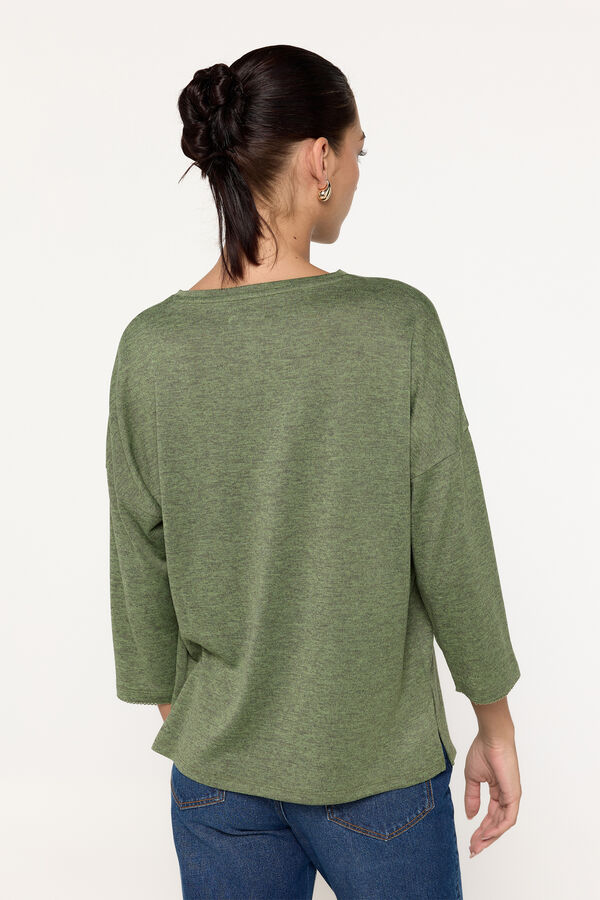 Milano Camiseta manga francesa tacto suave Verde