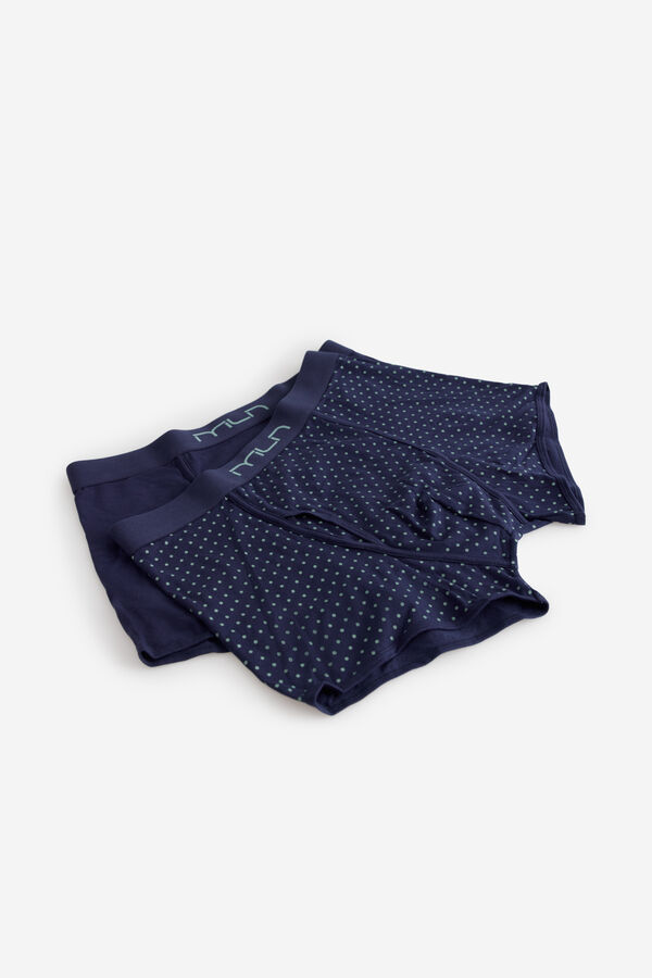 Milano Pack boxer liso y estampado Navy