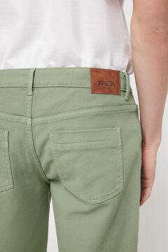 Fifty Outlet Bermudas denim estructura. Verde