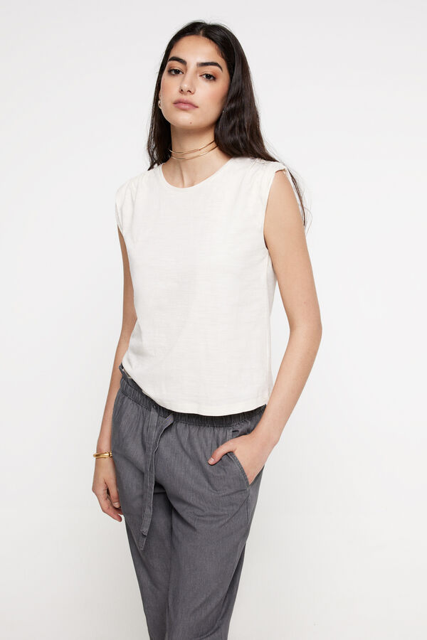 Fifty Outlet Pantalón light denim. Gris Claro