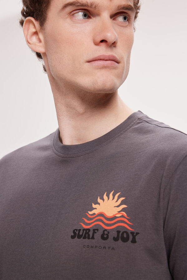 Milano Camiseta Estampada Gris