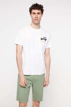 Fifty Outlet Bermudas denim estructura. Verde