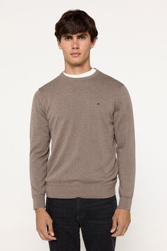 Fifty Outlet Jersey Básico Cuello caja Arena