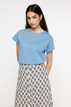 Fifty Outlet Falda midi Bambula Azul
