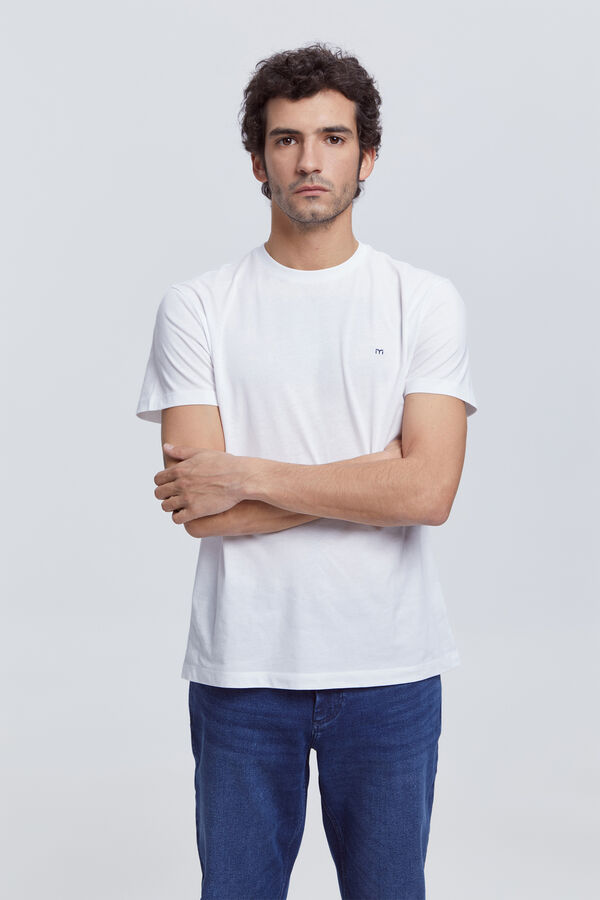 Fifty Outlet Playera básica 100% algodón BCI Blanco