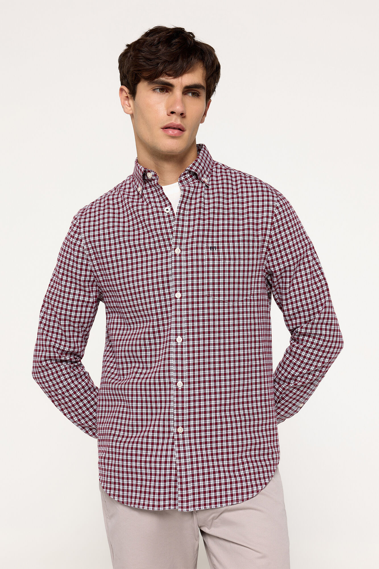 Milano Camisa Twill Cuadros