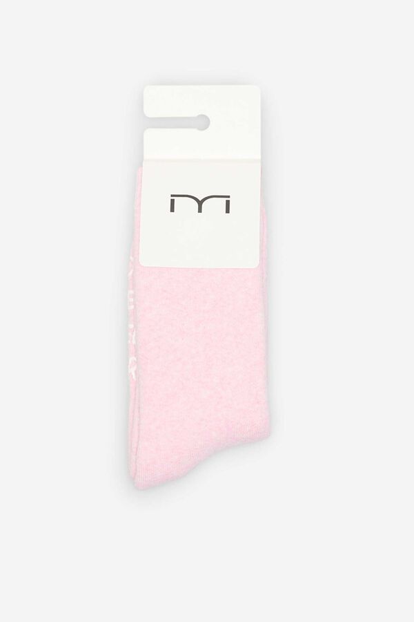 Fifty Outlet Calcetines gorditos con frase Rosa
