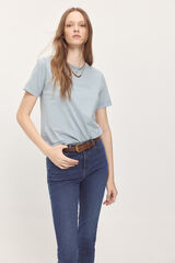 Milano Camiseta efecto lavado estampada Azul