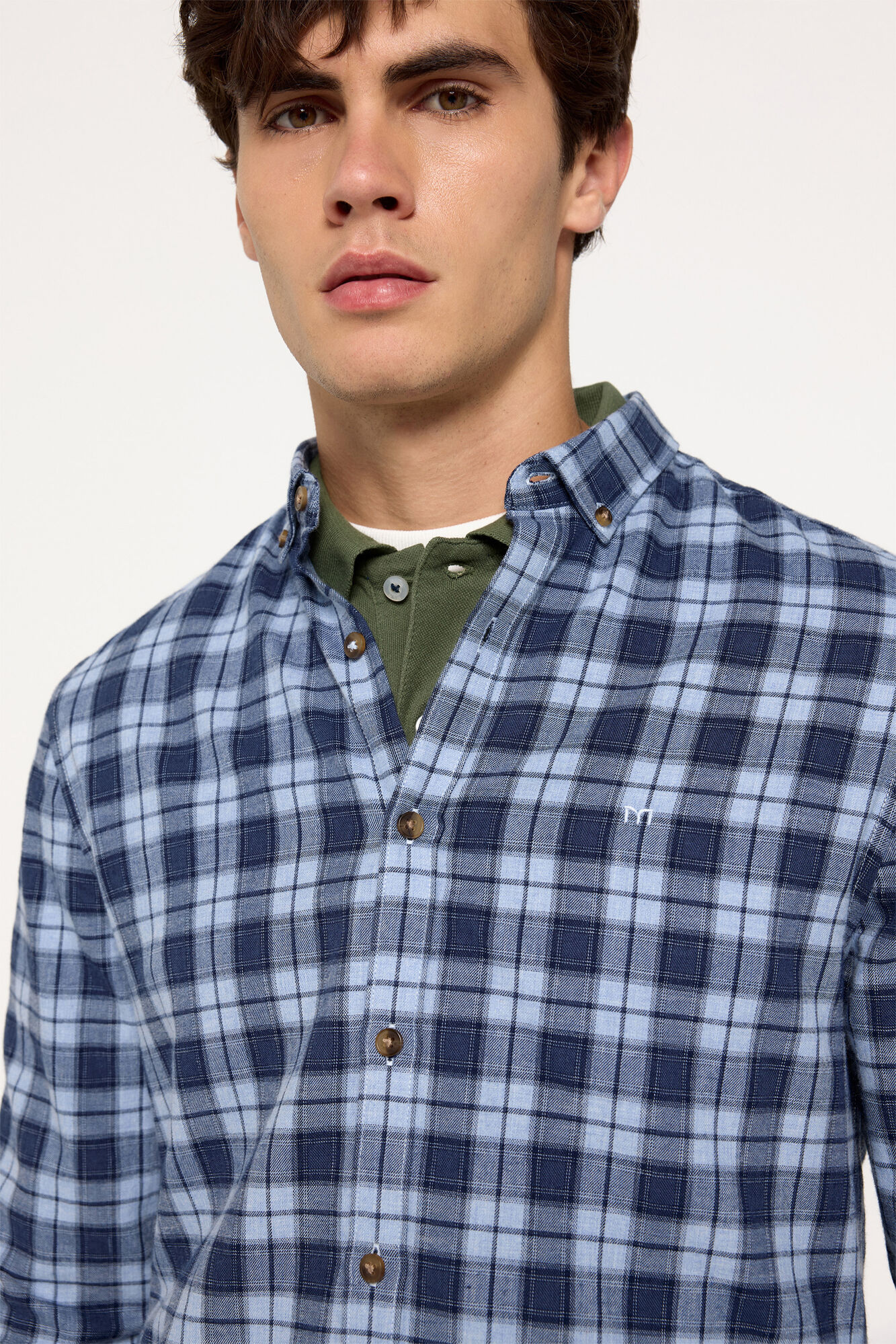 Milano Camisa Twill Cuadros