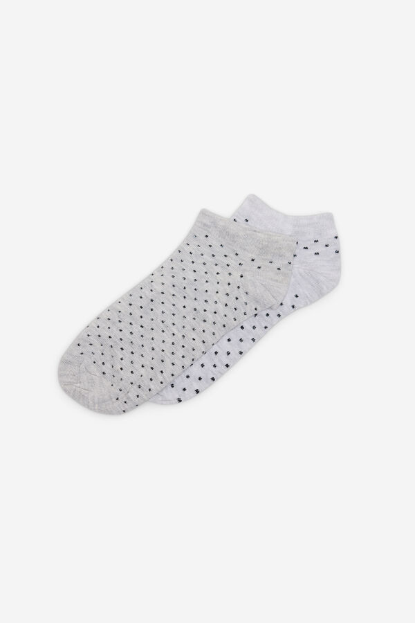 Fifty Outlet Calcetines tobilleros Gris Claro