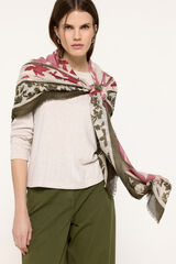 Milano Fular con estampado floral natural