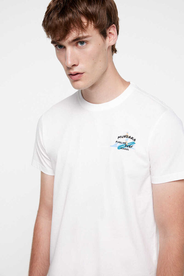 Fifty Outlet Playera algodón estampada.  Blanco