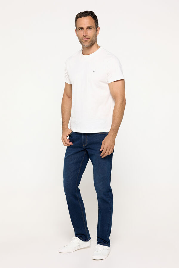 Fifty Outlet Playera básica 100% de algodón Blanco