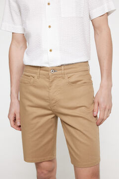 Fifty Outlet Bermudas cinco bolsillos. Tostado