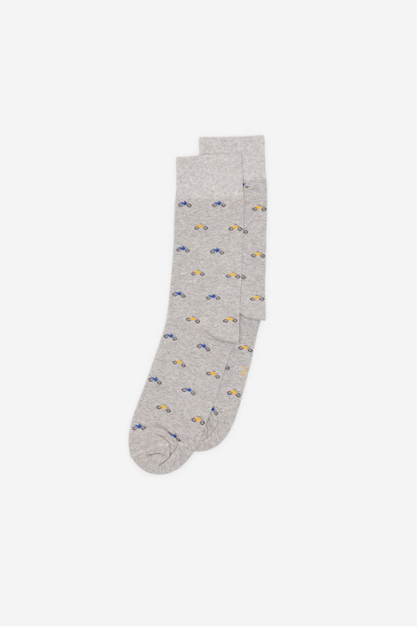 Fifty Outlet Calcetín jacquard Gris