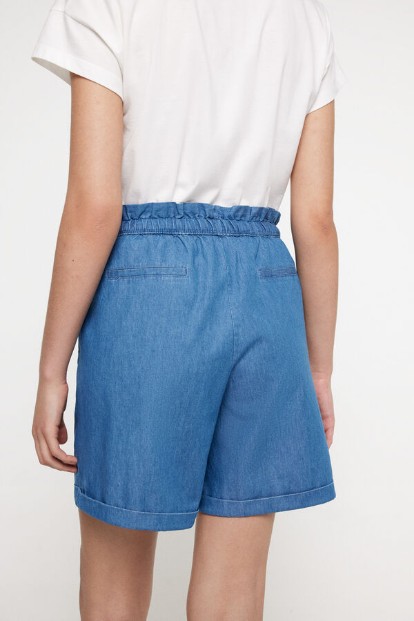 Milano Bermudas light denim. Navy