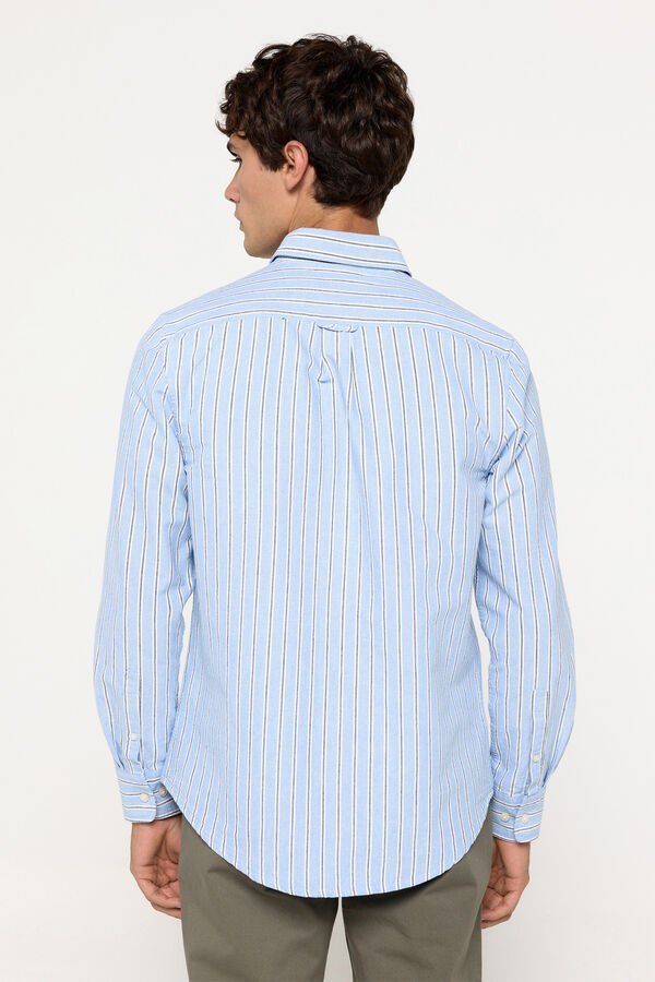 Fifty Outlet Camisa oxford rayas Azul