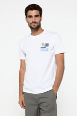 Milano Playera manga corta. 100% algod&oacute;n. Blanco