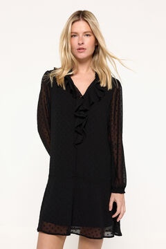 Fifty Outlet Vestido gasa Negro
