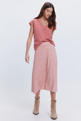 Fifty Outlet Falda midi circular Rojo