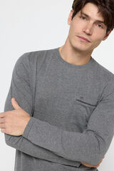 Milano Pijama largo single jersey monocolor Marengo