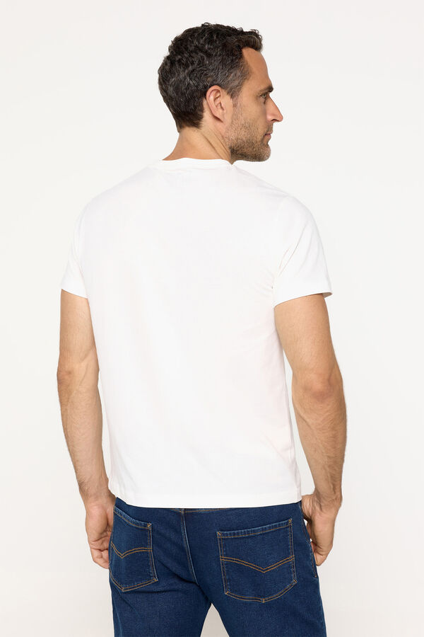 Fifty Outlet Playera básica 100% de algodón Blanco