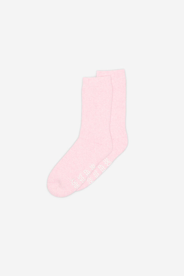 Fifty Outlet Calcetines gorditos con frase Rosa