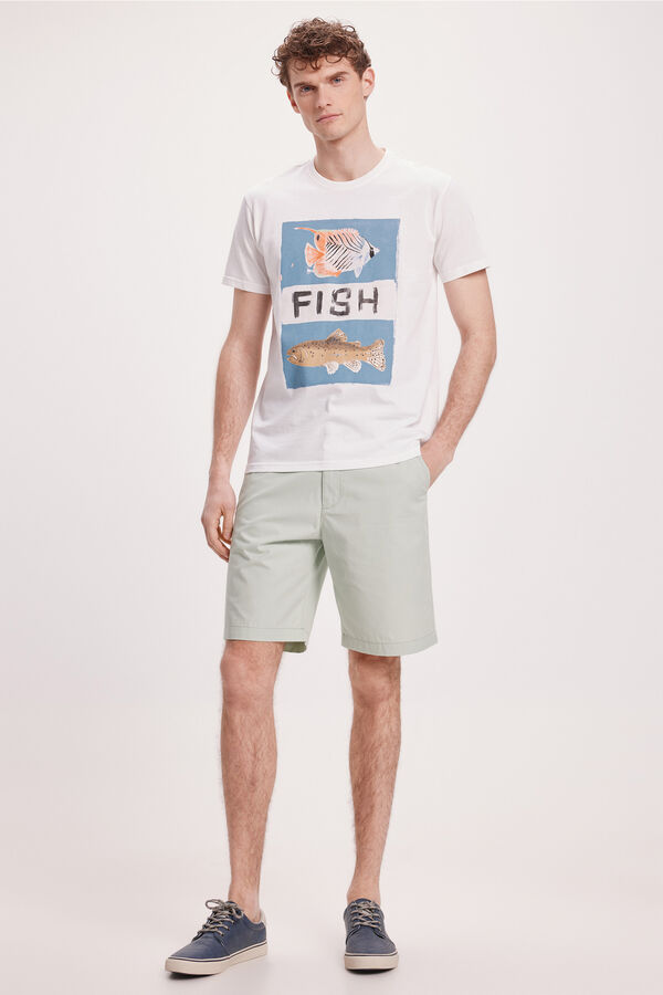 Fifty Outlet Camiseta Estampada Blanco