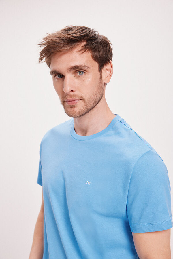 Fifty Outlet Camiseta Básica Azul