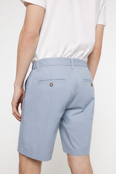 Fifty Outlet Bermudas clásicas algodón lisas Azul