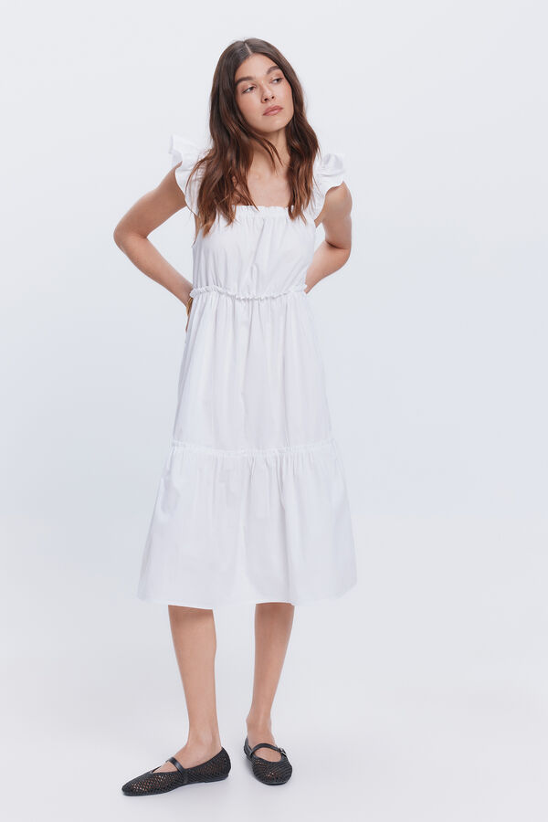 Fifty Outlet Vestdo estilo mesonero Blanco