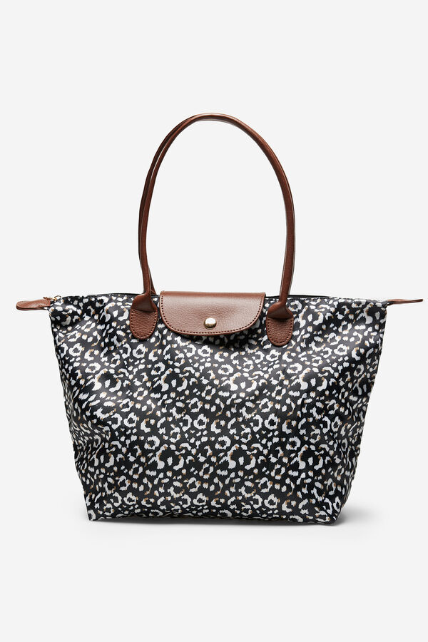 Fifty Outlet Bolso Shopper estampado Negro