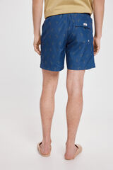 Fifty Outlet Bañador Estampado a Contraste Azul